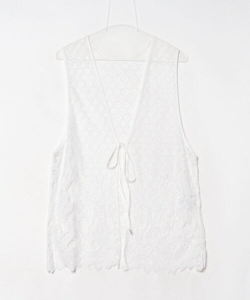 UNITED ARROWS ホワイト ベスト 38 BEAUTY＆YOUTH UNITED ARROWS ベスト FREE ホワイト レディース