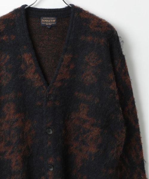 Pendleton ウール カーディガン L ネイビー PENDLETON（ペンドルトン） ニットカーディガン L ネイビー メンズ