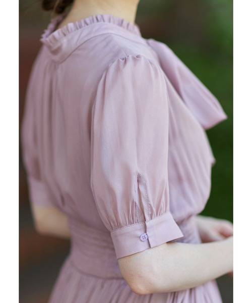 「tocco closet」 半袖ワンピース M アイボリー レディース_画像4
