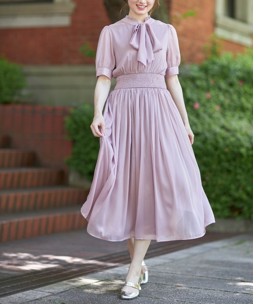 「tocco closet」 半袖ワンピース M アイボリー レディース_画像8
