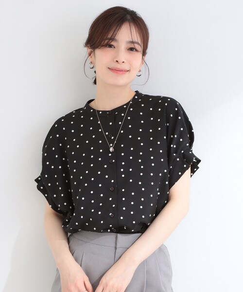 SHOO・LA・RUE（シューラルー） ブラウス シャツ 半袖 「洗濯機可