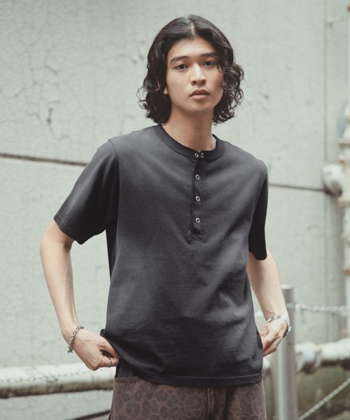 RAGEBLUE（レイジブルー） tシャツ Spray Henry Neck T-Shirts