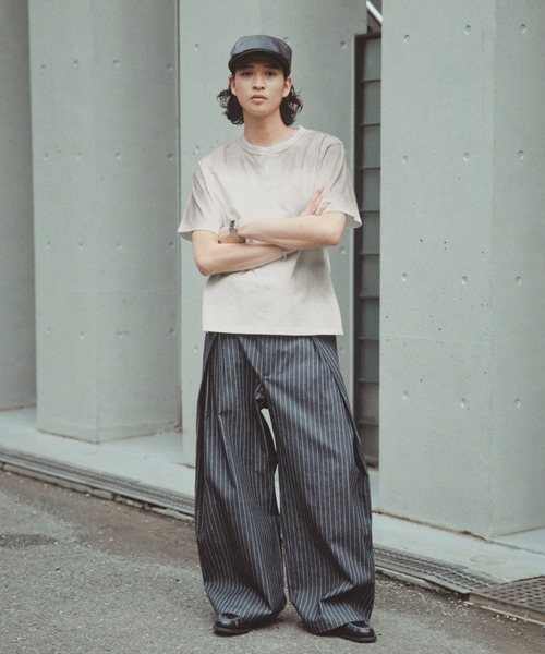 RAGEBLUE（レイジブルー） ヘンリーネック tシャツ SPRAY FEED HENLEY
