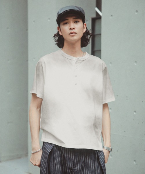 RAGEBLUE（レイジブルー） ヘンリーネック tシャツ SPRAY FEED HENLEY