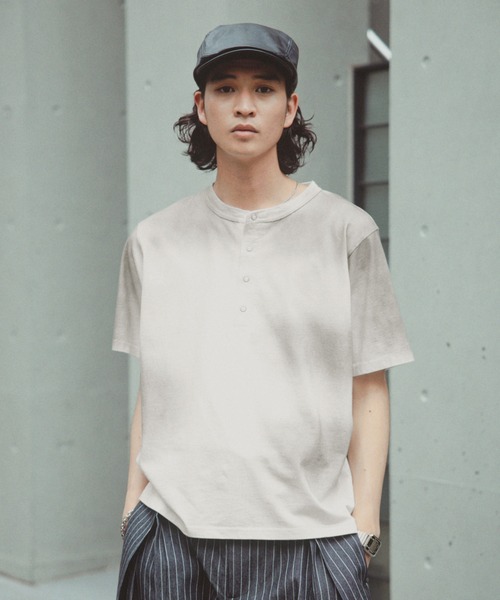 RAGEBLUE（レイジブルー） ヘンリーネック tシャツ SPRAY FEED HENLEY