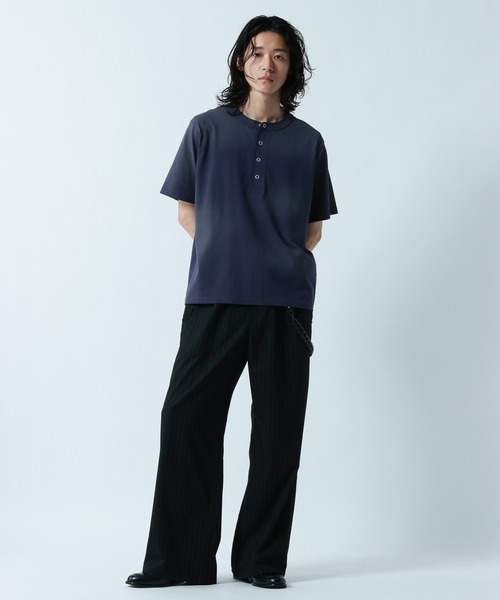 RAGEBLUE（レイジブルー） tシャツ Spray Henry Neck T-Shirts