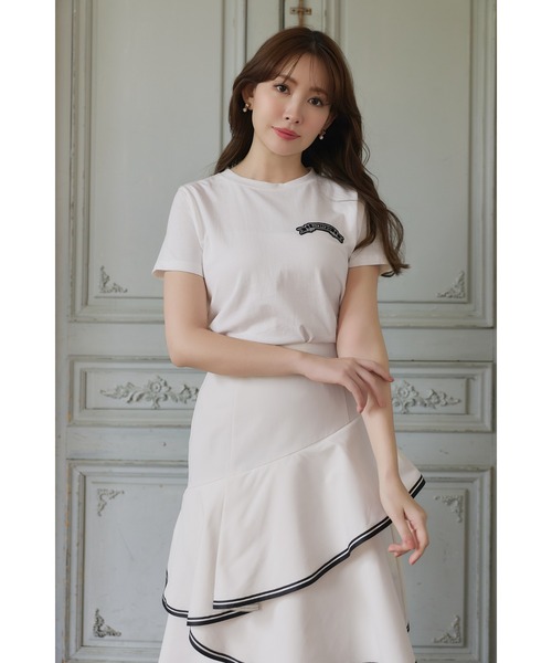 tシャツ HLT Bow-Embroidered Tee レディースの画像