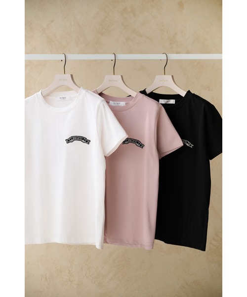 tシャツ HLT Bow-Embroidered Tee レディースの画像