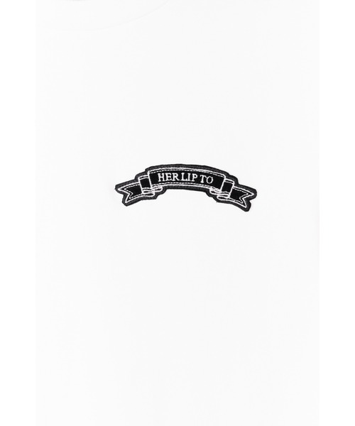tシャツ HLT Bow-Embroidered Tee レディースの画像
