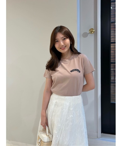 tシャツ HLT Bow-Embroidered Tee レディースの画像