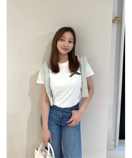 tシャツ HLT Bow-Embroidered Tee レディースの画像