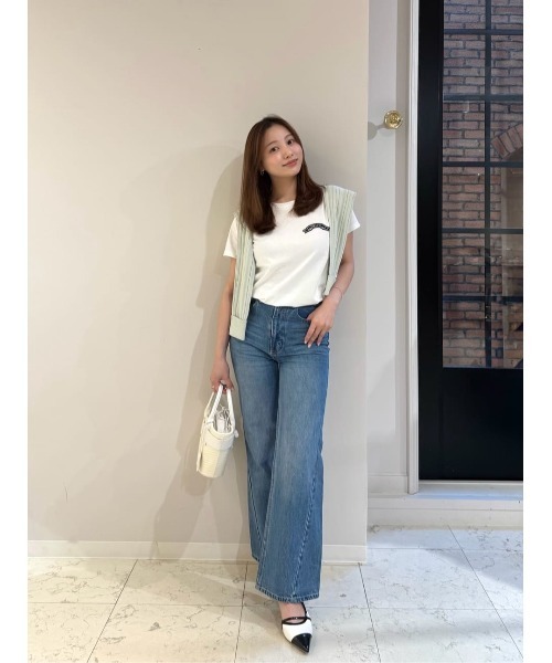 tシャツ HLT Bow-Embroidered Tee レディースの画像