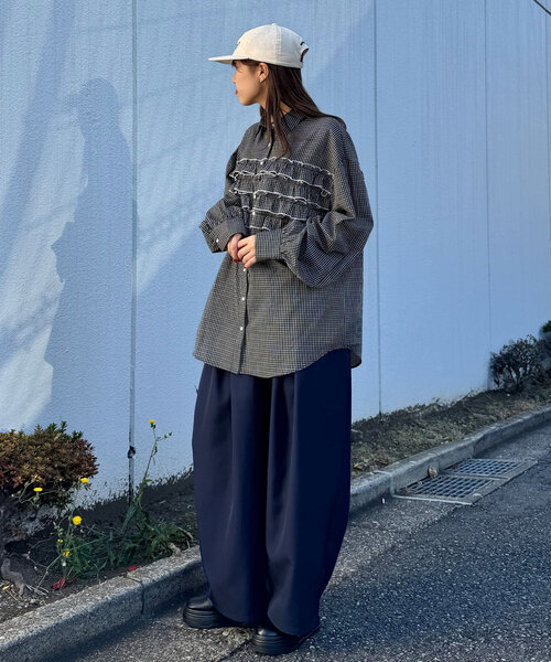 「CIAOPANIC」 長袖シャツ ONE SIZE グリーン レディース_画像7