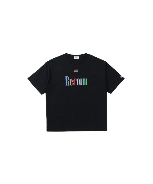 Re:room（リルーム） tシャツ カラー ロゴエンブロイダリーTシャツ