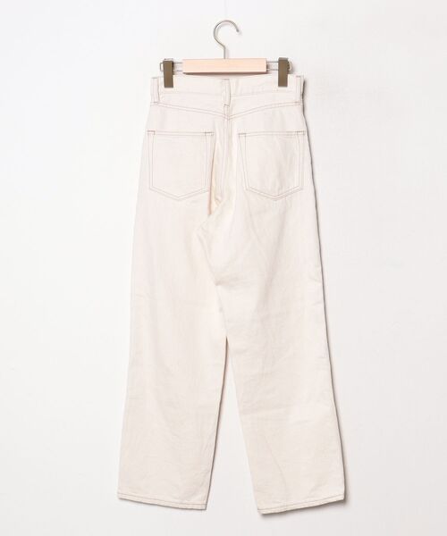 「LOWRYS FARM」 デニムパンツ S ホワイト レディース_画像2
