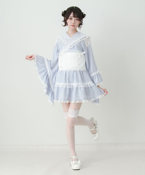 DearMyLove 浴衣 ハートレースフリルセーラーミニ浴衣 レディース