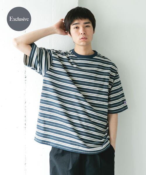 Champion（チャンピオン） tシャツ 「別注」CHAMPION×DOORS BORDER T