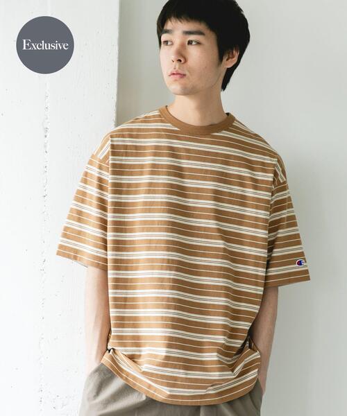 Champion（チャンピオン） tシャツ 「別注」CHAMPION×DOORS BORDER T