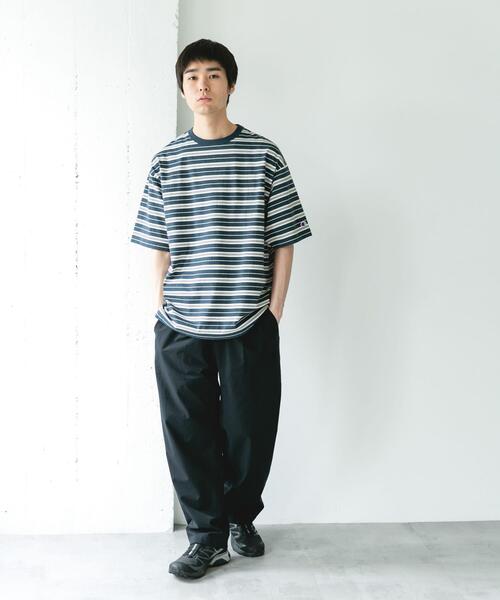 Champion（チャンピオン） tシャツ 「別注」CHAMPION×DOORS BORDER T