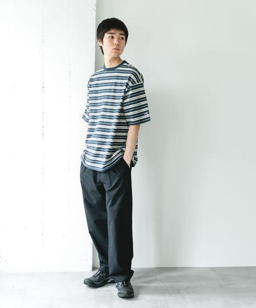 Champion（チャンピオン） tシャツ 「別注」CHAMPION×DOORS BORDER T