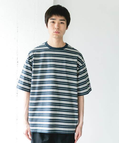 Champion（チャンピオン） tシャツ 「別注」CHAMPION×DOORS BORDER T