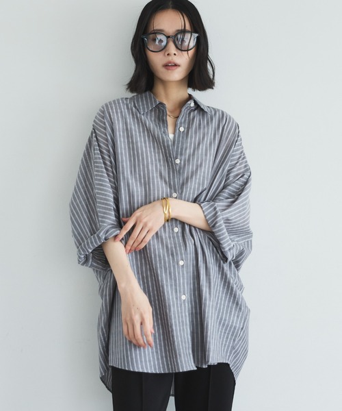 「DOUX ARCHIVES」 長袖シャツ FREE グレー レディース_画像9