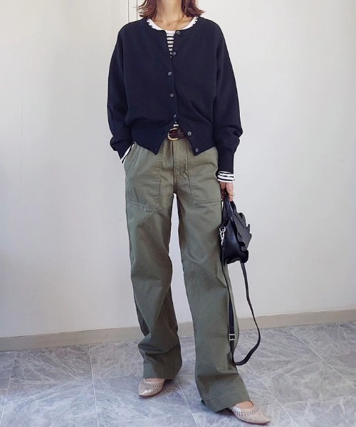 「andme」 「alma design」ニットカーディガン M グレー レディース_画像5