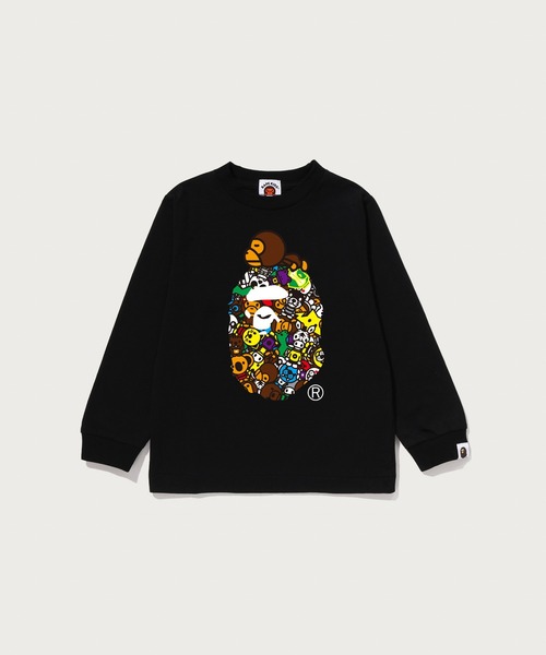 A BATHING APE マルチロゴ ロングスリーブTシャツ A BATHING APE（アベイシングエイプ） tシャツ MILO ALL SAFARI MILO
