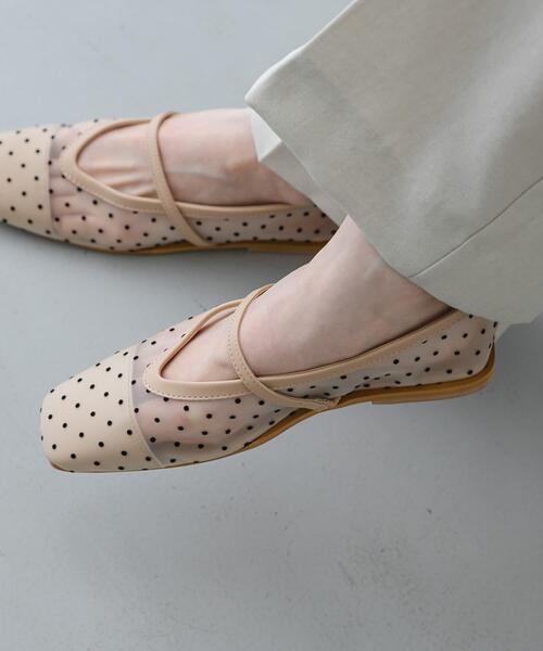 「SENSE OF PLACE by URBAN RESEARCH」 フラットパンプス MEDIUM ブラック レディース_画像4