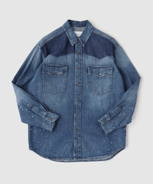 Maison Margiela（メゾンマルジェラ） シャツ BICOLOR DENIM SHIRT