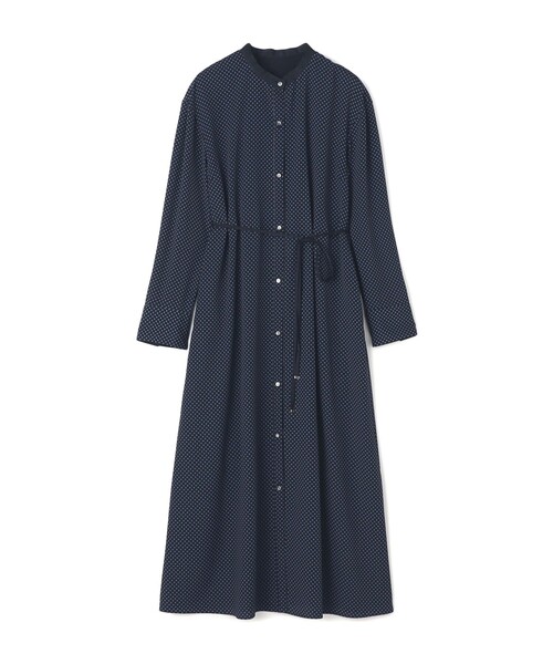 Ballsey（ボールジィ） シャツワンピース ドットプリント ロングシャツ