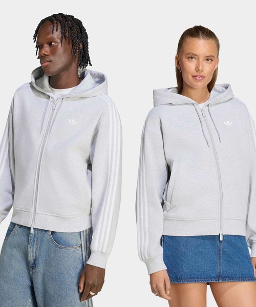adidas（アディダス） パーカー オーバーサイズ ジップパーカー