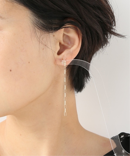 ピアス マーベラスチェーンピアスK10 2P◇