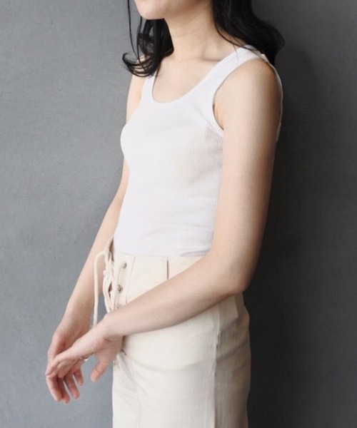 biotop ホワイトキャミソール　cotton100% biotop ホワイトキャミソールcotton100%