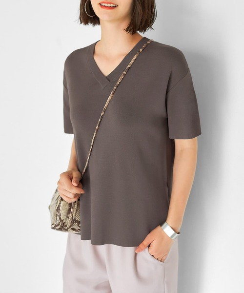 Tシャツ Tシャツ 涼感vネックニットトップス Zozotown Paypayモール店 通販 Paypayモール