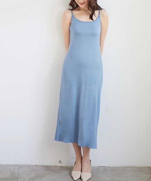 よーこ BLUE FRONCE ブラックキャミワンピース ロング CA4836EW00032_1_l.jpg
