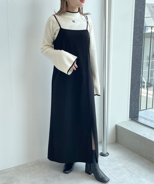 ワンピース Zozo限定 スリット入りロングキャミワンピース Zozotown Yahoo 店 通販 Yahoo ショッピング