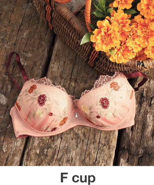 AMPHI(ワコール) ブラジャー BRAGENIC/フラワー×エンブロイダリー