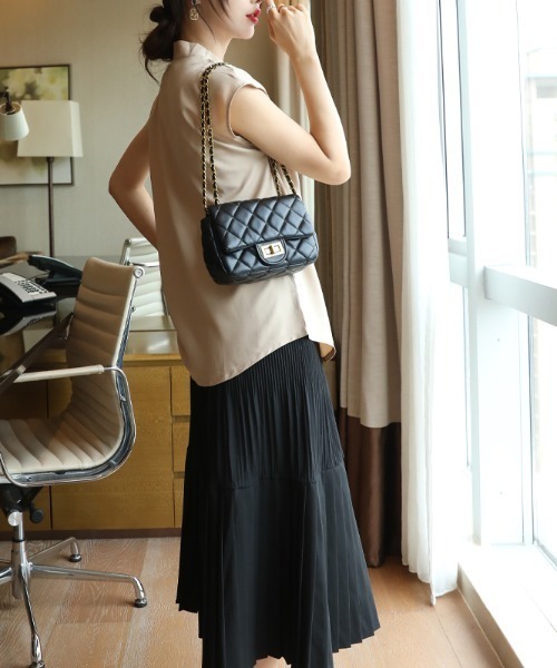 ヨーコチャン ノースリーブ ブラウス（レディーストップス