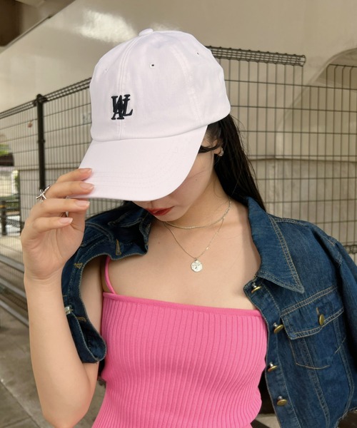 キャップ WOOALONG Signature Small Logo ball cap DUSTY PINK cap_logo_ MUSINSA | WOOALONG Signature Small Logo ball cap_DUSTY PINK