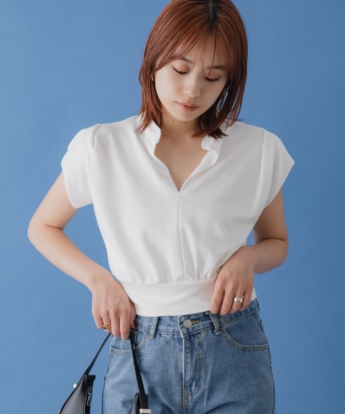 MA*RS】肩開きシャギーニットトップス - ブラック size-F | 地雷