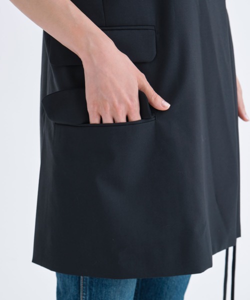 CINOH(チノ) ショールカラージレ　(ベスト) CINOH（チノ） ベスト ジレ 夏 「CINOH/チノ」SUMMER WOOL GILLET