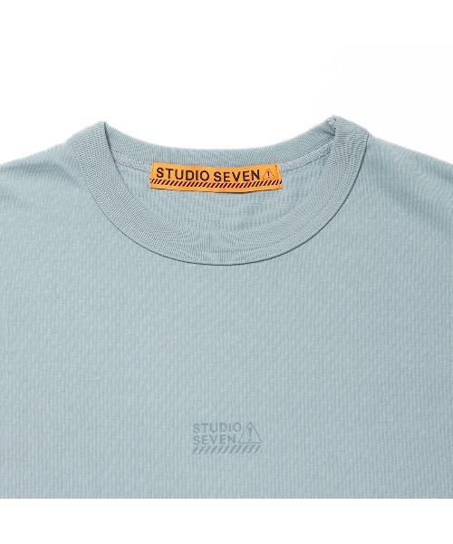 STUDIO SEVEN tシャツ CAUTION LOGO BASIC TEE「STUDIOSEVEN