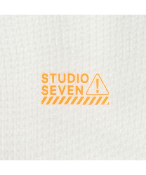 STUDIO SEVEN tシャツ CAUTION LOGO BASIC TEE「STUDIOSEVEN/スタジオ