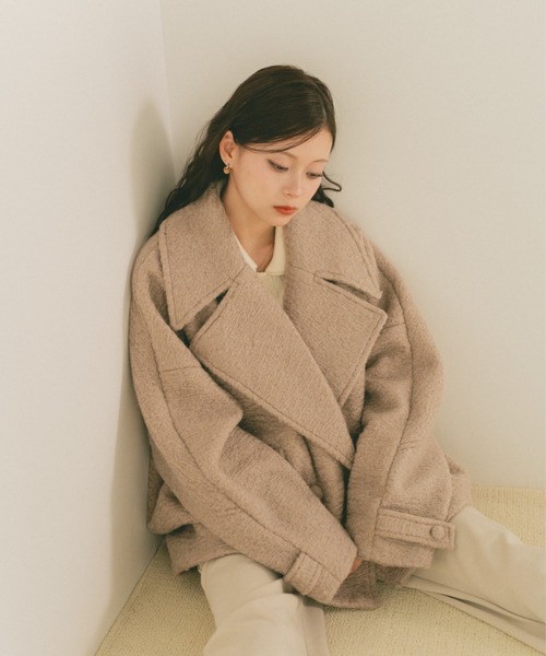 VANNIE U（ヴァニーユー） コート アウター ブークレビッグカラー