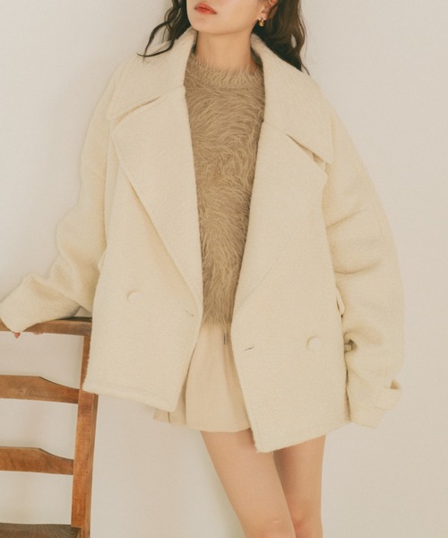 VANNIE U ブークレビッグカラーコート　ヴァニーユー VANNIE U（ヴァニーユー） コート アウター ブークレビッグカラー