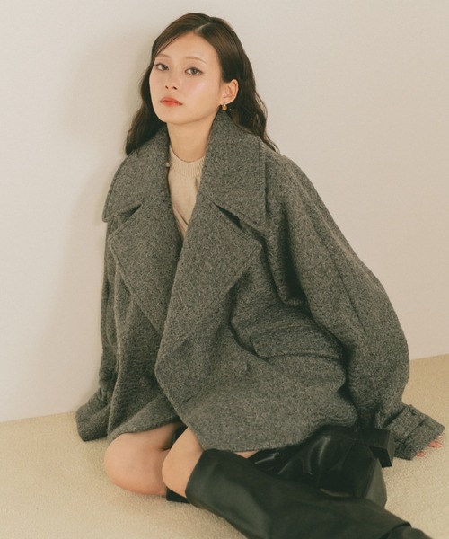 VANNIE U（ヴァニーユー） コート アウター ブークレビッグカラー