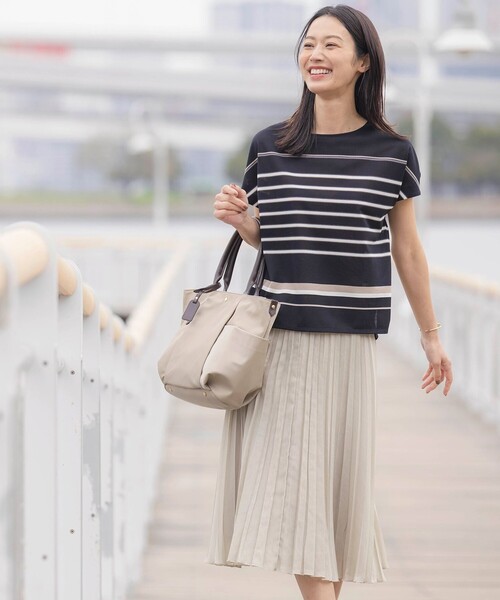 【美品】8 YARDS プリーツスカート Mサイズ LATTE 8YARDS / PLEATED IG