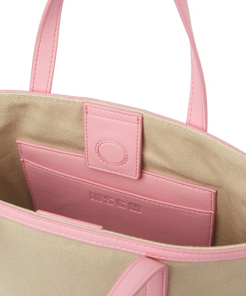 ◆MSGM◆ツートンカラー バッグ レディース 2color 送料込 MSGM トートバッグ 「NEW」トリミングディテール 2Way