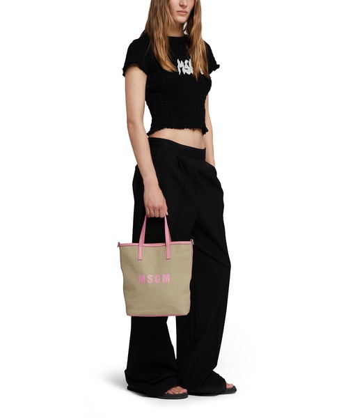 MSGM トートバッグ 「NEW」トリミングディテール 2Way
